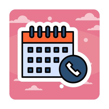 Takvim simgesi, vektör illüstrasyonu basit tasarım