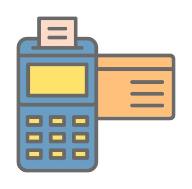 Kredi Kartı Makinesinin vektör çizimi