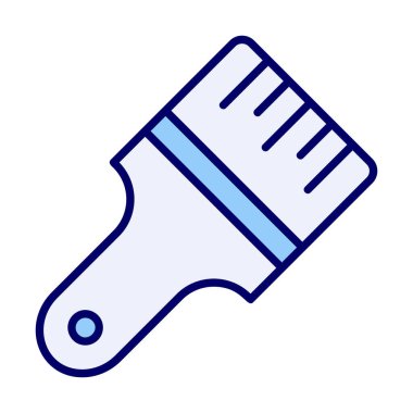 fırça ağ ikonu vektör illüstrasyonu