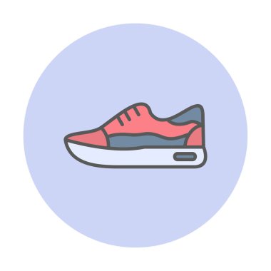 Ayakkabı sporu tasarımı vektör çizimi 