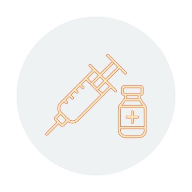 Basit insülin simgesi, vektör illüstrasyonu