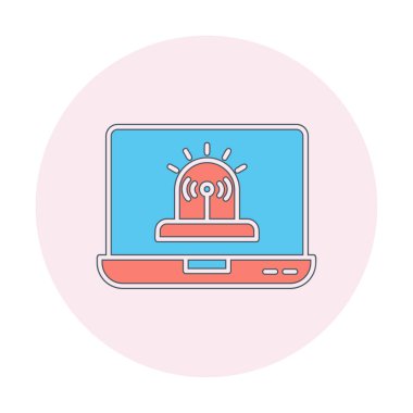 Basit Yazılım simgesi, vektör illüstrasyonu