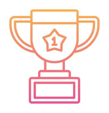 Basit kupa vektör simgesi