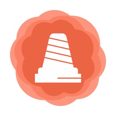 Basit trafik konisi vektör resimlemesi  