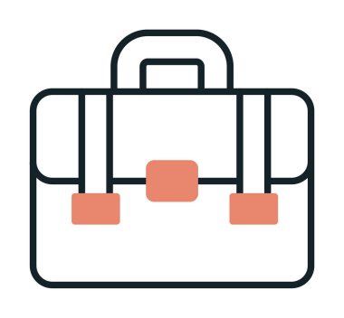 Çanta. Web simgesi basit illüstrasyon  