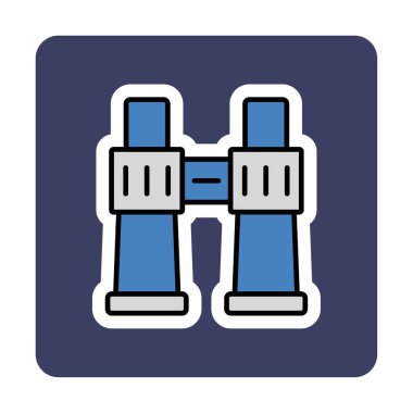 binoküler ikon vektör çizimi