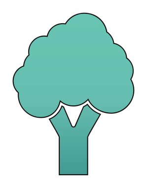 brokoli web simgesi, vektör illüstrasyonu  