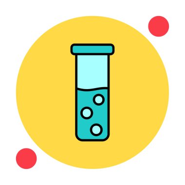 test tüpü modern simge vektör çizimi