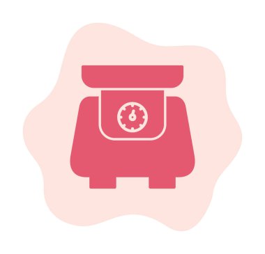 ölçekli düz simge, vektör illüstrasyonu