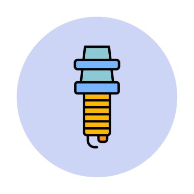 Buji simgesinin vektör illüstrasyonu