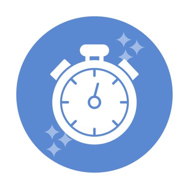 düz stil modern kronometre vektör çizimi