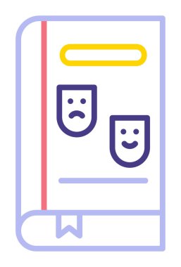 Çizgi Roman simgesi, vektör illüstrasyonu  