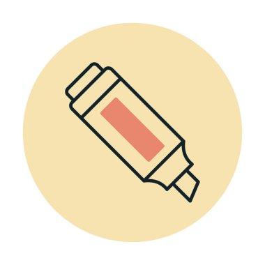 İşaretleyici. Web simgesi basit illüstrasyon                       