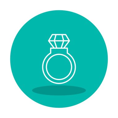 halka simgesi, vektör illüstrasyonu basit tasarım