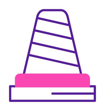 Basit trafik konisi vektör resimlemesi  