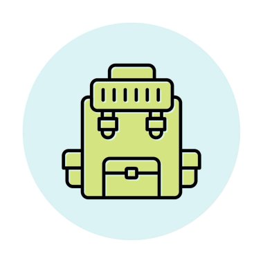 Askeri Sırt Çantası vektör çizimi