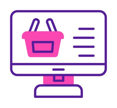 çevrimiçi alışveriş vektörü tasarımı                        