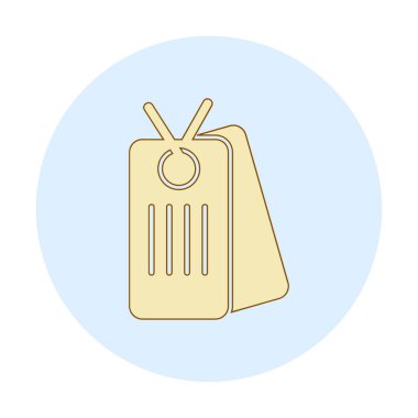 Köpek etiketi vektör simgesi, vektör illüstrasyonu