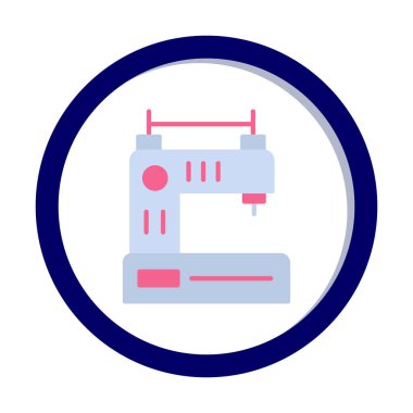 Basit Dikiş Makinesi web vektör simgesi