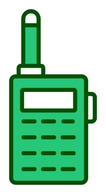 Basit düz telsiz vektör illüstrasyon tasarımı