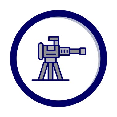 Makine Tüfeği vektör illüstrasyonu