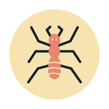 Karınca. Web simgesi basit illüstrasyon