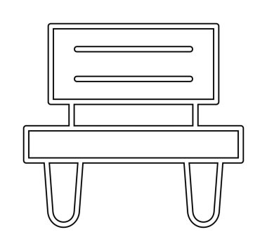 bank simgesi, vektör illüstrasyonu basit tasarım