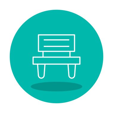 bank simgesi, vektör illüstrasyonu basit tasarım