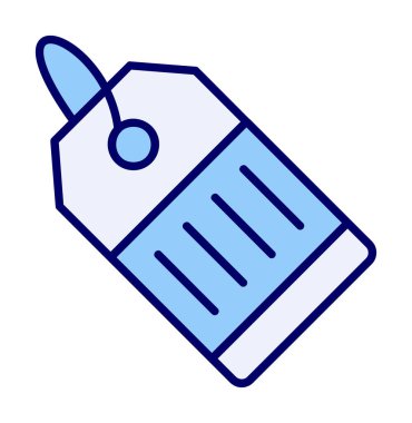 Fiyat Etiketi simgesi, vektör illüstrasyonu basit tasarım