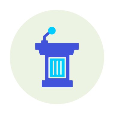 Podyum simgesinin vektör illüstrasyonu 