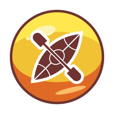 Basit Kano Teknesi simgesi, vektör illüstrasyonu