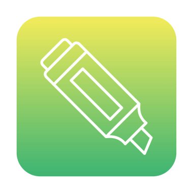 İşaretleyici. Web simgesi basit illüstrasyon                       