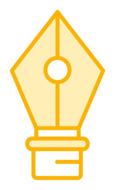 Basit kalem aracı simgesi, vektör illüstrasyonu