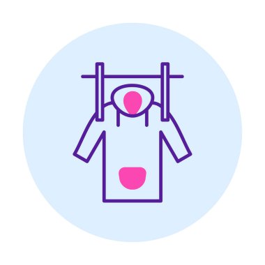 Islak Ceket Ağı simgesi, vektör illüstrasyonu