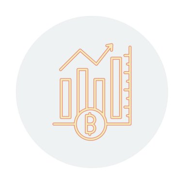 Basit Analitik simge, vektör illüstrasyonu