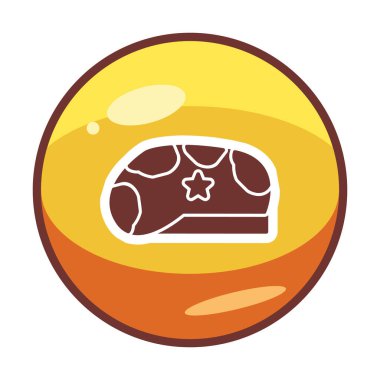 Askeri Şapka ikon vektör illüstrasyonu