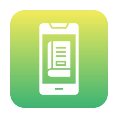 çevrimiçi kitap simgesi, vektör illüstrasyonu 