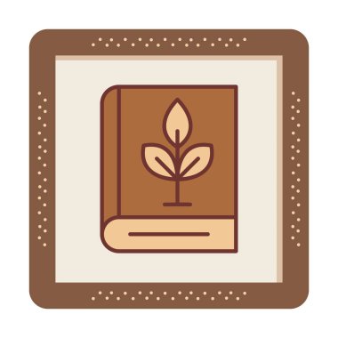 kitap simgesi, vektör illüstrasyonu basit tasarım