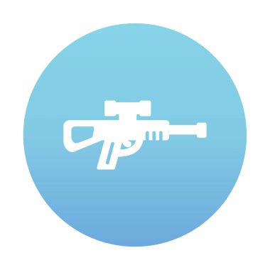 Keskin nişancı silahı ikonu vektör çizimi