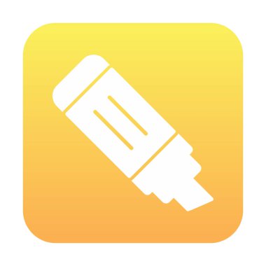 İşaretleyici. Web simgesi basit illüstrasyon                       