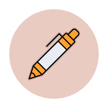 Kalem simgesi, vektör illüstrasyonu. düz tasarım biçimi 