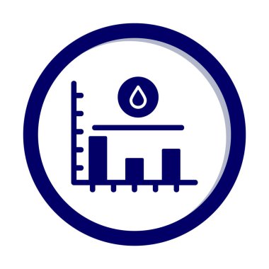 Şeker seviyesi grafik simgesi, vektör illüstrasyonu  