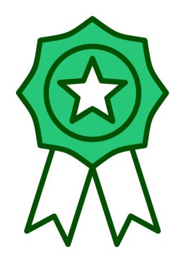  Ödül satırı simgesi tasarımı illüstrasyonu  