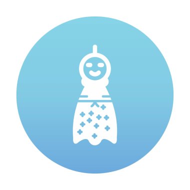 Teru Teru Bozu simgesi, vektör çizimi