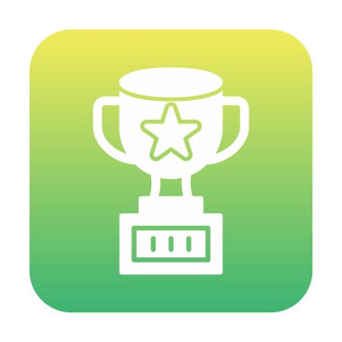 Basit kupa vektör simgesi