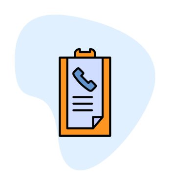 Basit Arama Listesi Geçmişi simgesi, vektör illüstrasyonu