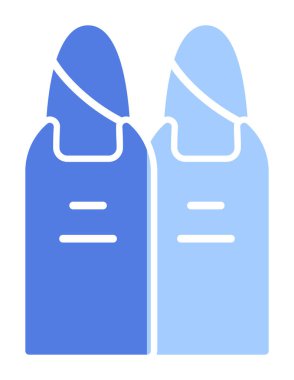 iki çivi web simgesi, vektör illüstrasyonu 