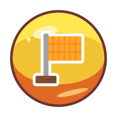 bayrak simgesi, vektör illüstrasyonu basit tasarım