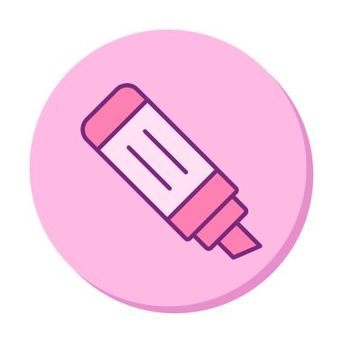 İşaretleyici. Web simgesi basit illüstrasyon                       