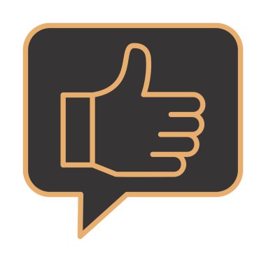 başparmak yukarı Web simgesi, vektör çizim                   